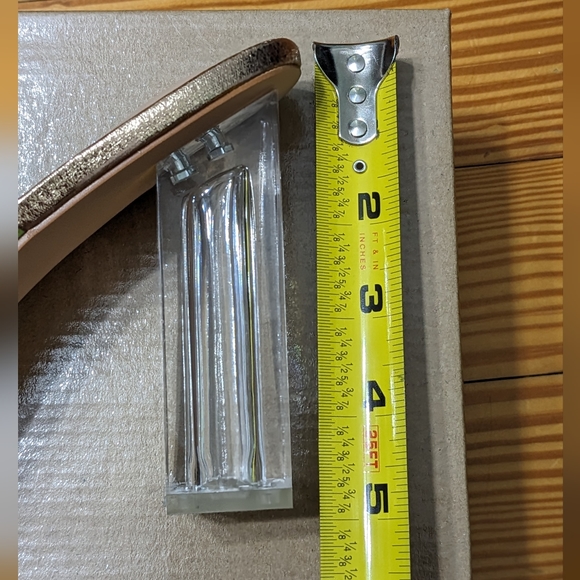 MissHeel Women's Sexy Shimmer Gold Mules, Size 8.5, NEW IN BOX - Picture 6 of 6